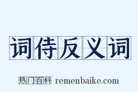 词侍反义词是什么意思的图片